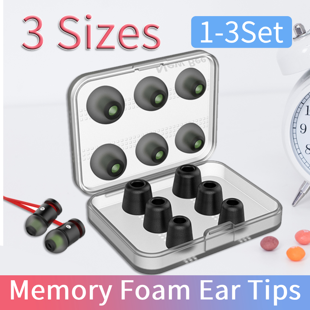 Earphone Foam Tip - Набор из 1-3 комплектов амбушюр из